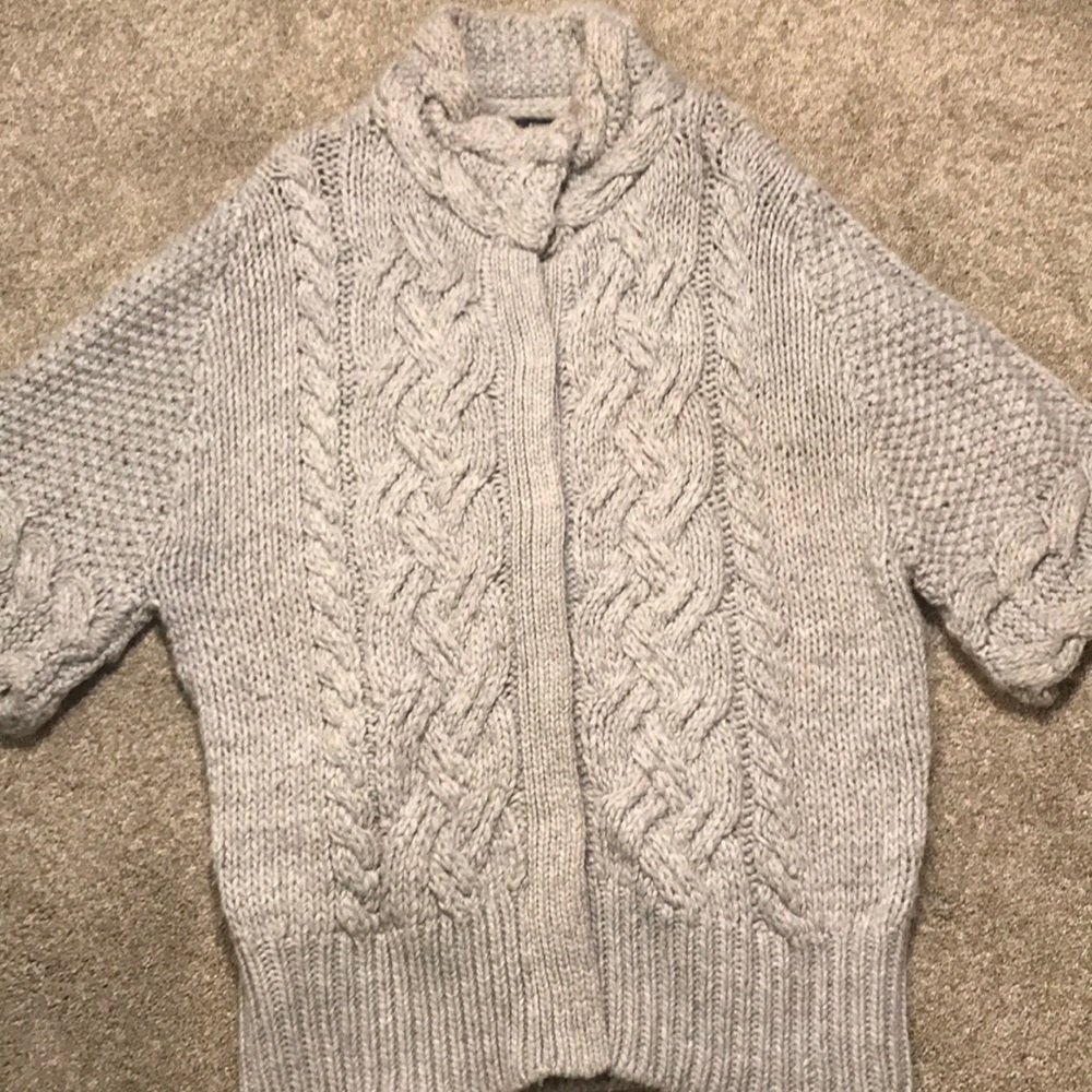 Thick button up oversized sweater